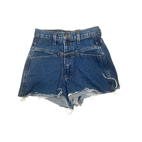 VTG Girbaud Womens Size 3/4 Denim Cut Off Shorts Marithe Francois 90s - Picture 1 of 7